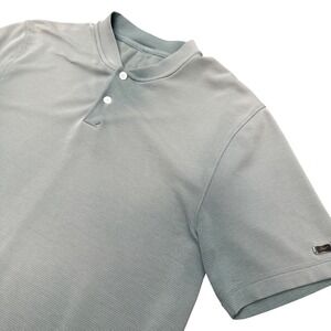 Nike Tiger Woods Golf Polo Mens Small Green AeroReact Blade Collar BV1315-365